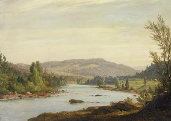 Maisema ja joki (näkymä New Yorkin osavaltion pohjoisosasta), 1849